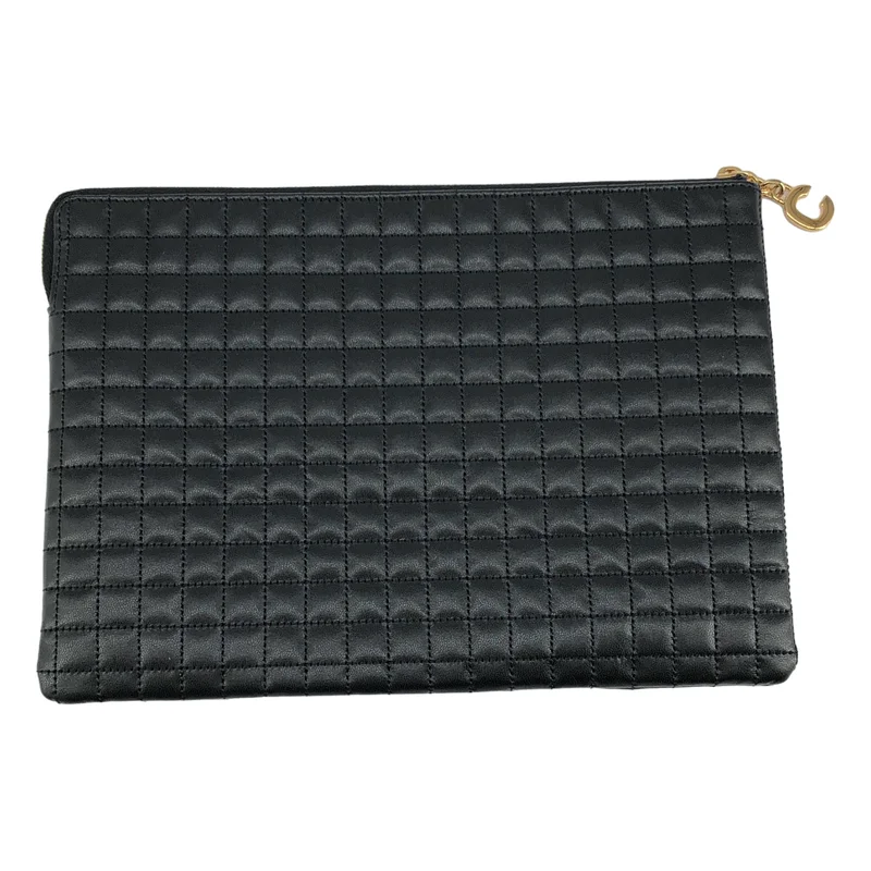 CELINE / セリーヌ | Cチャーム キルティングレザー ポーチ |
