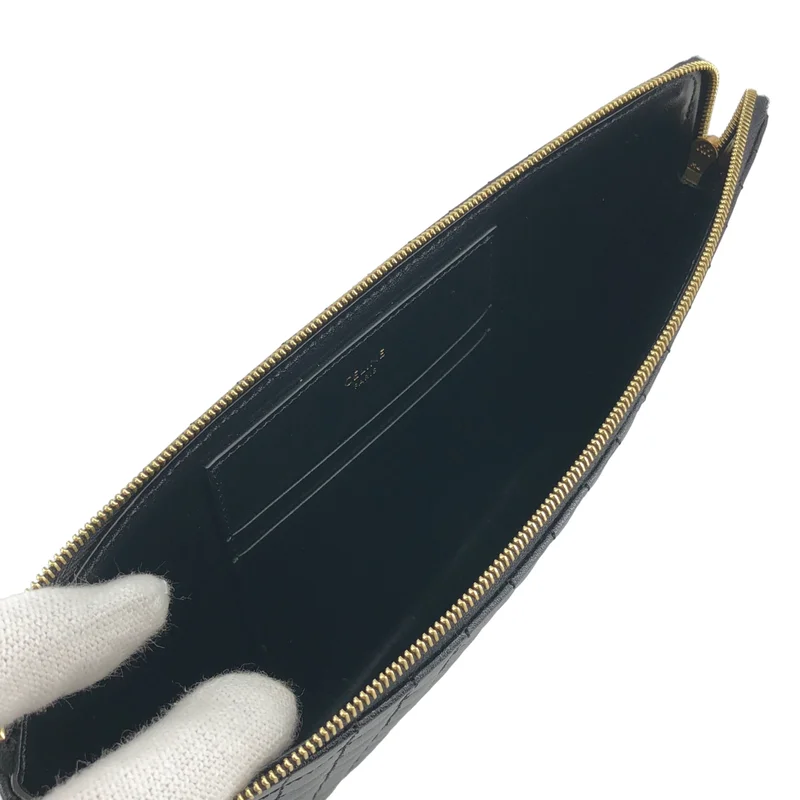 CELINE / セリーヌ | Cチャーム キルティングレザー ポーチ |