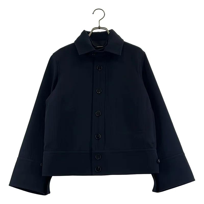 JIL SANDER / ジルサンダー | ウール 2wayカラー ジャケット | 32 | レディース
