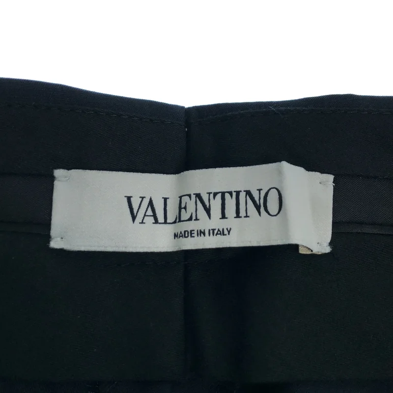 VALENTINO / ヴァレンティノ | ウール シルク テーパードスラックス | 6 | レディース
