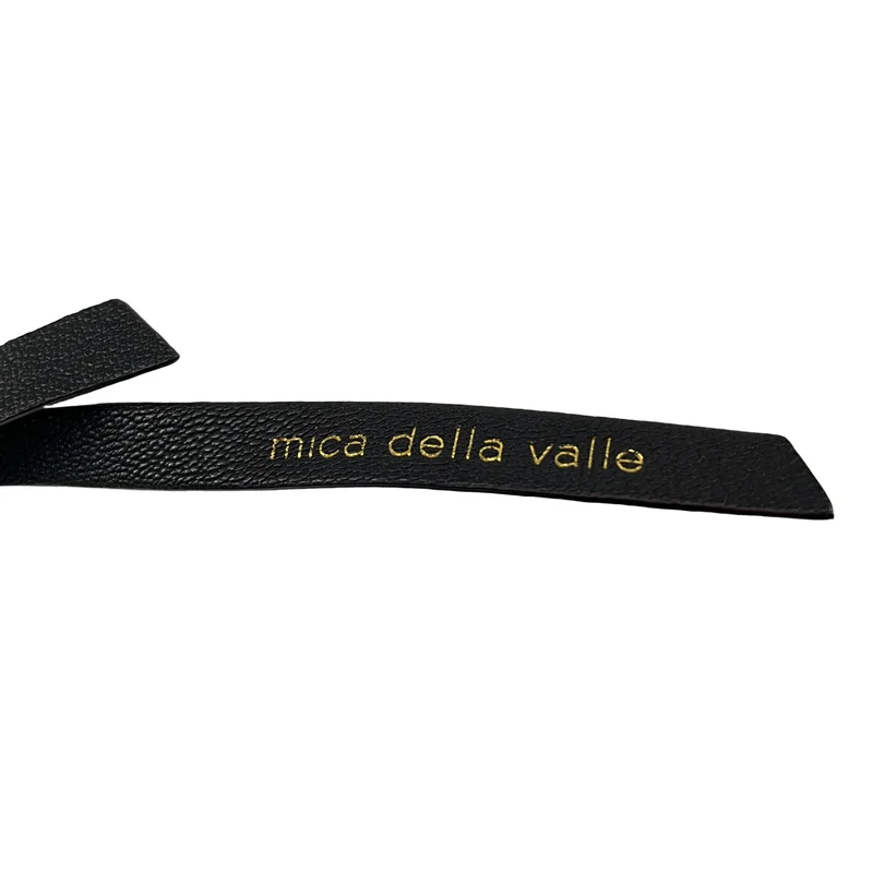 mica della valle / ミカデラヴァッレ | レザー パイソン切り替え 巾着バッグ |