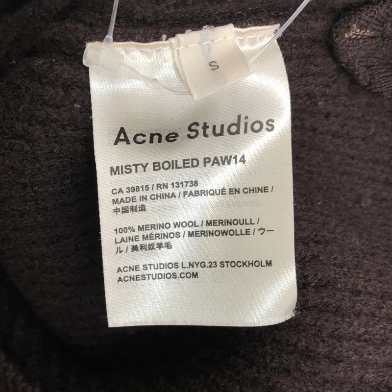 Acne Studios / アクネストゥディオズ | MISTY BOILED ウール サイドジップ ニット | S | レディース