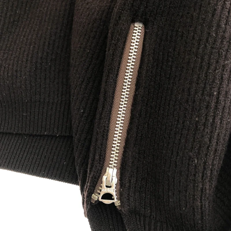 Acne Studios / アクネストゥディオズ | MISTY BOILED ウール サイドジップ ニット | S | レディース