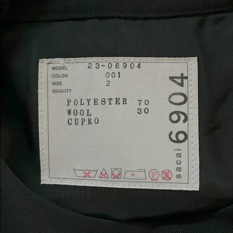 sacai / サカイ | 2023SS | Suiting Pullover カットデザイン ブラウス | 2 | レディース