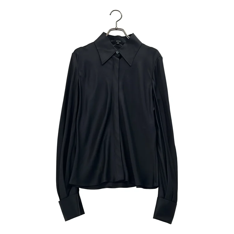 GUCCI / グッチ | シルク ダブルカフスシャツ | 38 | レディース