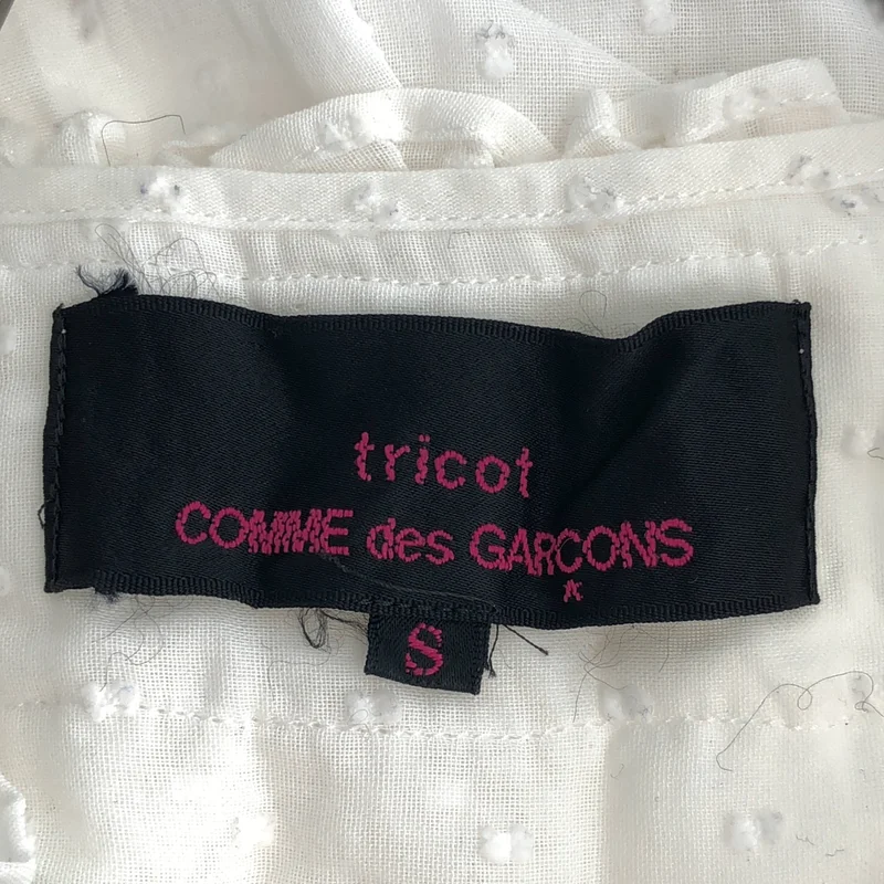 tricot COMME des GARCONS / トリココムデギャルソン | 2018SS | コットン フリル ドット シャツ | S | レディース