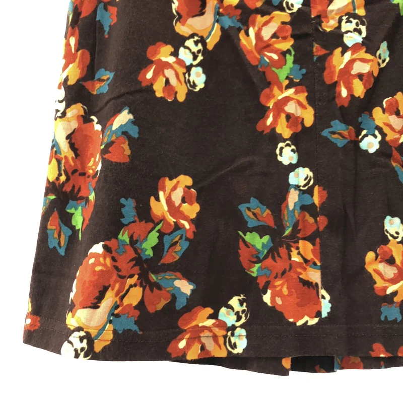 DRIES VAN NOTEN / ドリスヴァンノッテン | レーヨン 総柄 サイドジップ スカート | 36 | レディース
