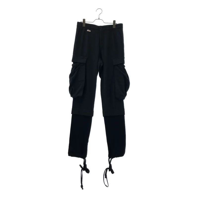 KRIS VAN ASSCHE / クリスヴァンアッシュ | ウール混 レイヤード カーゴパンツ | 46 | メンズ