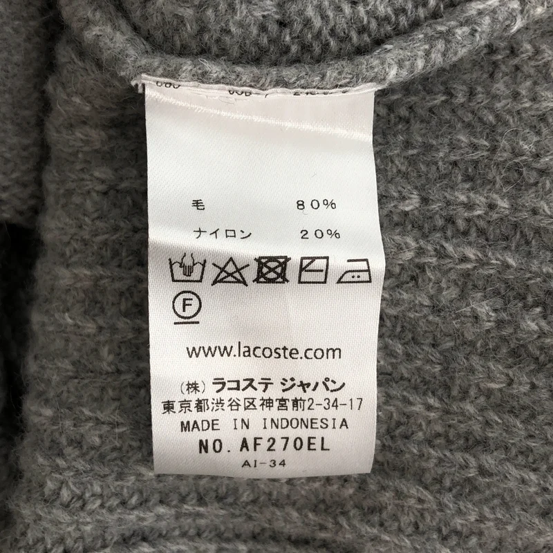 LACOSTE / ラコステ | プルオーバー ニット_長袖 AF270EL | 34 | レディース