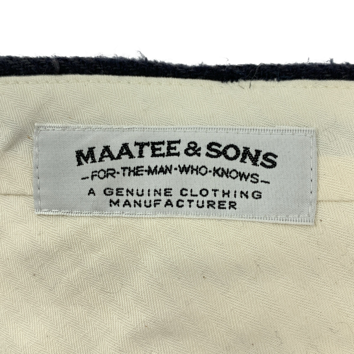 MAATEE&SONS / マーティー&サンズ | リネン ヘリンボーン スラックス