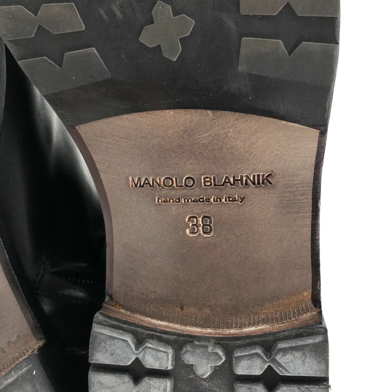 MANOLO BLAHNIK / マノロブラニク | レースアップショートブーツ | 38 | レディース