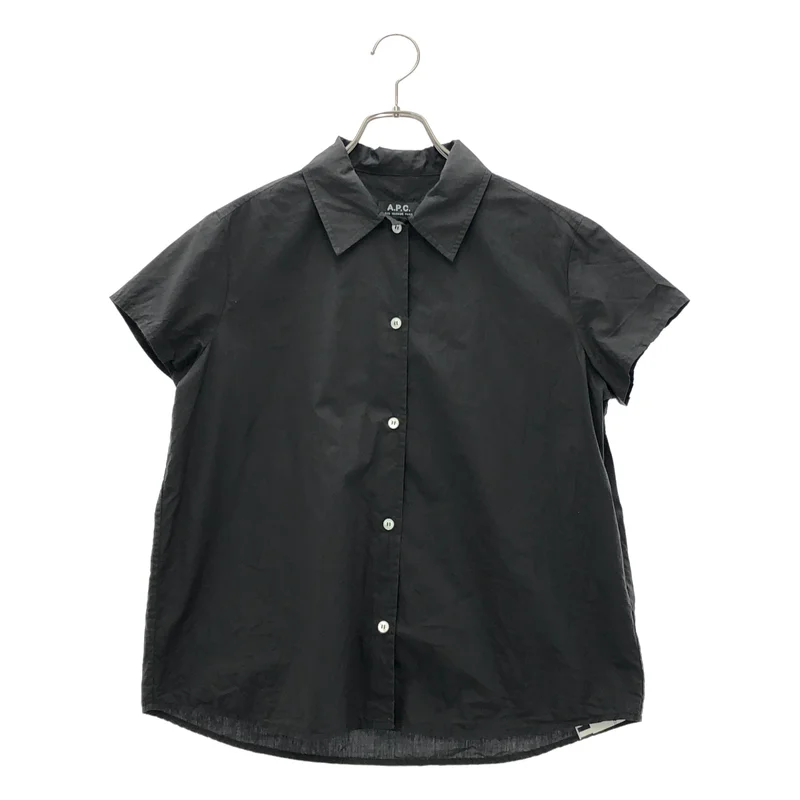 A.P.C. / アーペーセー | オープンカラーシャツ_半袖 | 34 | レディース