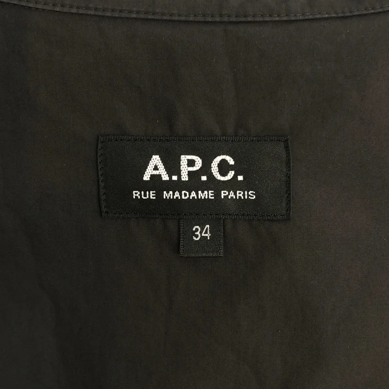 A.P.C. / アーペーセー | オープンカラーシャツ_半袖 | 34 | レディース