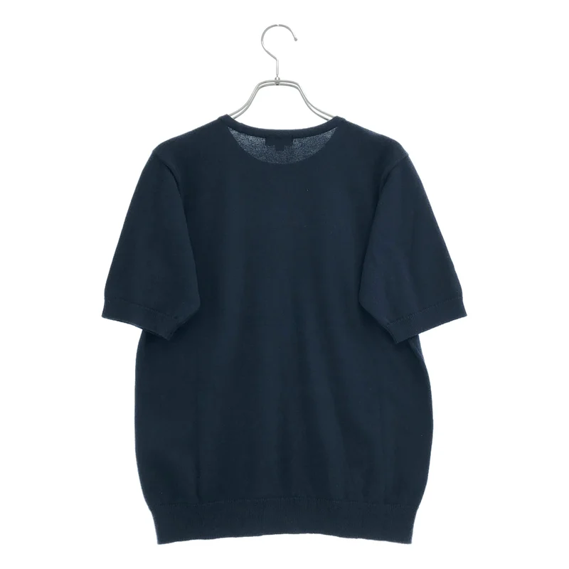 Burberrys / バーバリーズ | コットン ロゴ刺しゅう 半袖ニット | M | レディース