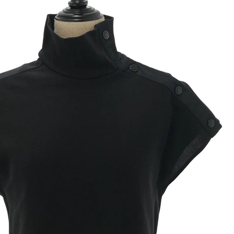 MONCLER / モンクレール | SS DRESS / 異素材切り替え ベルテッドワンピース | S | レディース