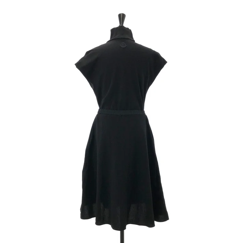 MONCLER / モンクレール | SS DRESS / 異素材切り替え ベルテッドワンピース | S | レディース