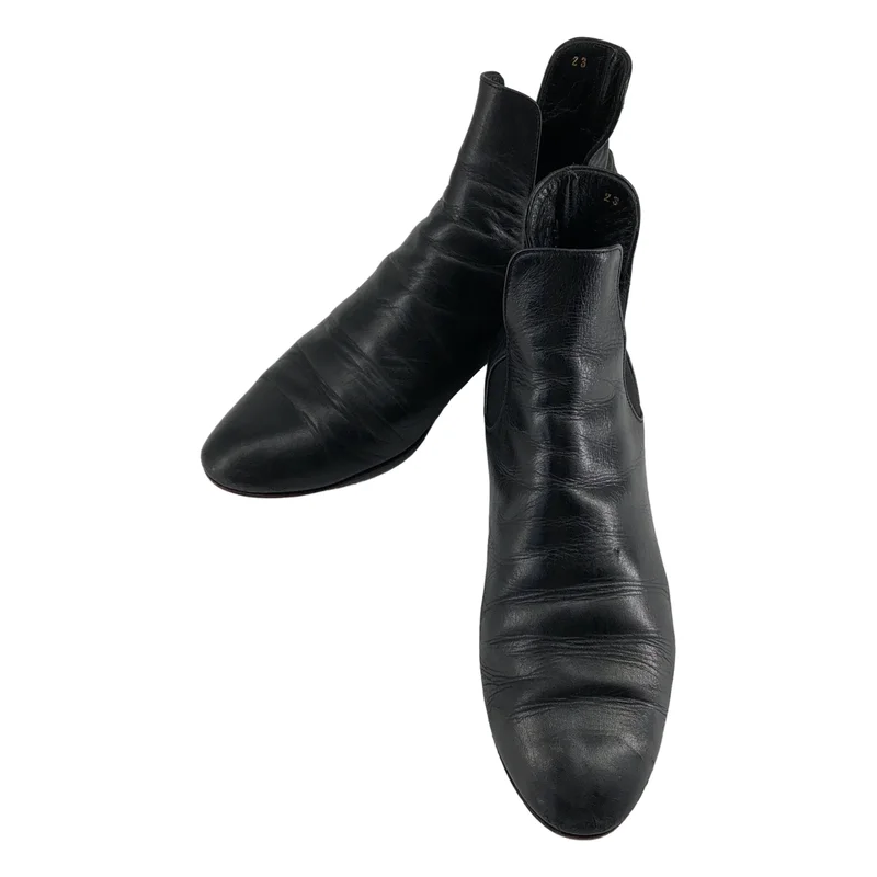 COMME des GARCONS / コムデギャルソン | レザー サイドゴアブーツ | 23 | レディース