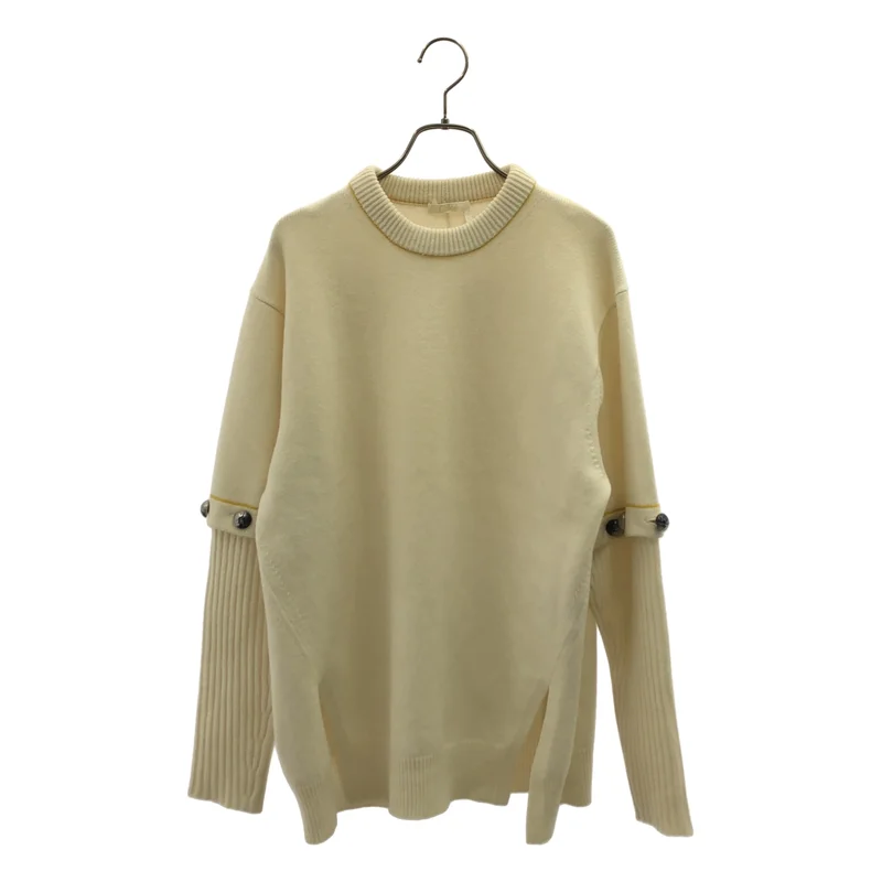 Chloe / クロエ | 2022SS | ウール カシミヤ リブ切替 ニット | XS | レディース