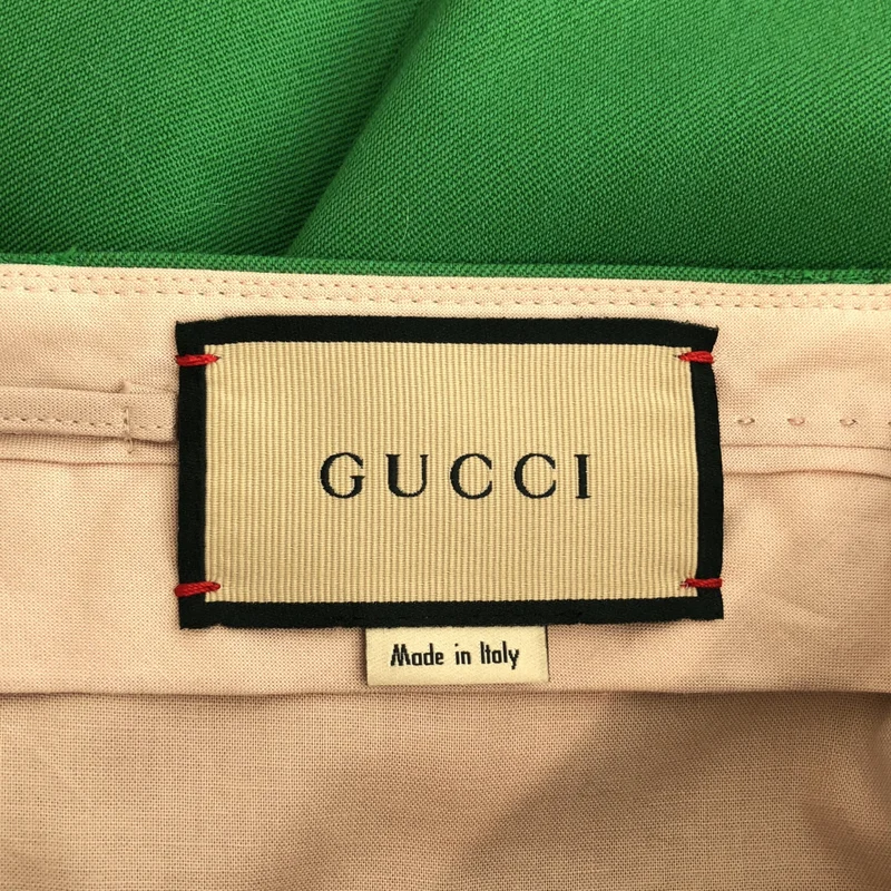 GUCCI / グッチ | 2021AW | ウール混 フラップポケット フレアスラックス | 40 | レディース