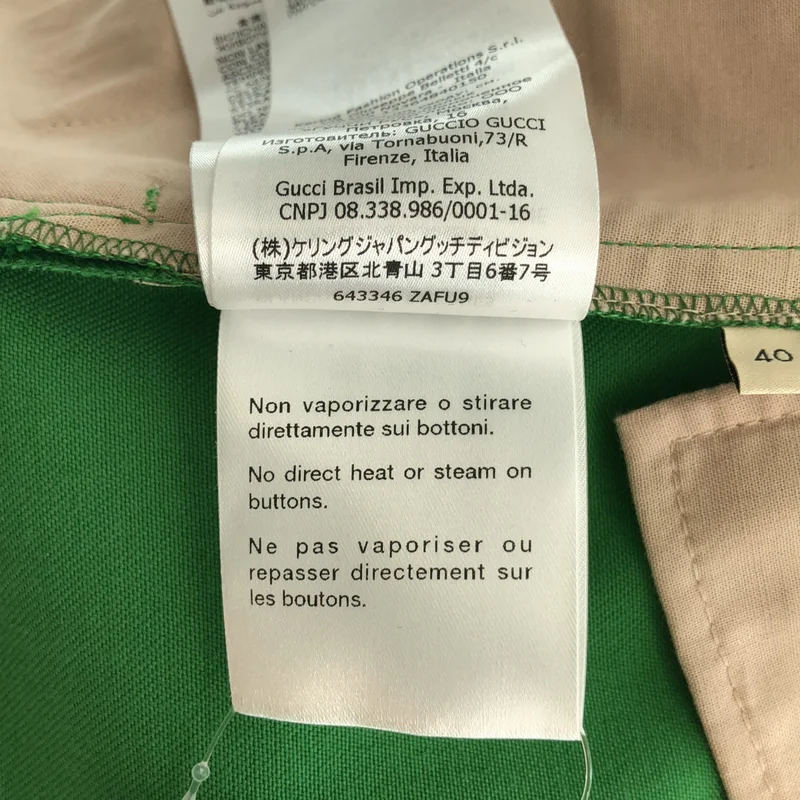 GUCCI / グッチ | 2021AW | ウール混 フラップポケット フレアスラックス | 40 | レディース