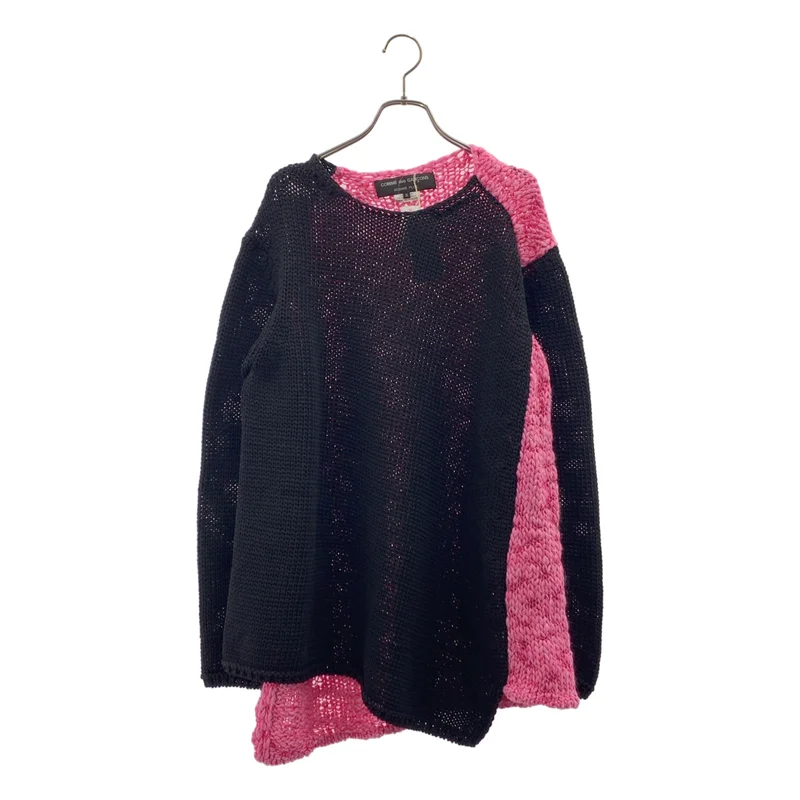 COMME des GARCONS HOMME PLUS / コムデギャルソンオムプリュス | 2025SS | バイカラー 切替 ローゲージ ニット | M | メンズ