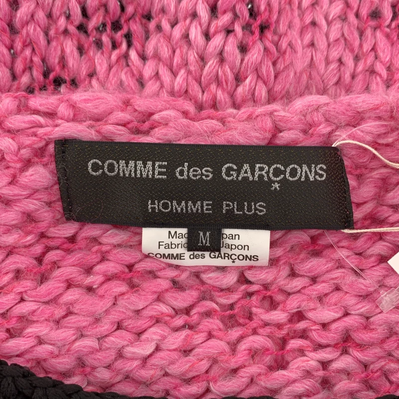 COMME des GARCONS HOMME PLUS / コムデギャルソンオムプリュス | 2025SS | バイカラー 切替 ローゲージ ニット | M | メンズ