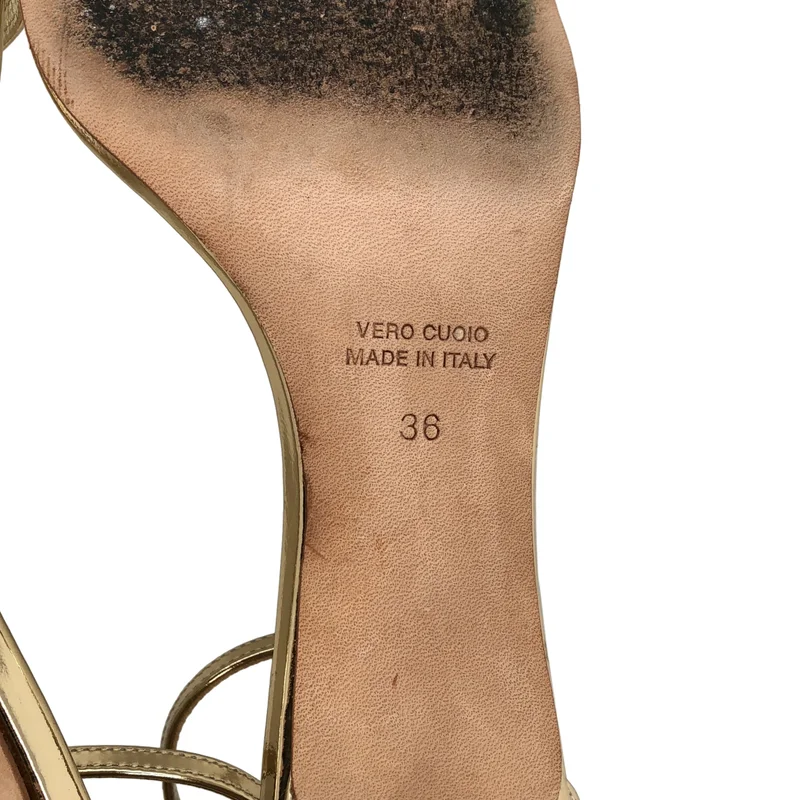 BRENTELLA / ブレンテッラ | 2023SS | GOLD STRAP ミュール サンダル | 36 | レディース