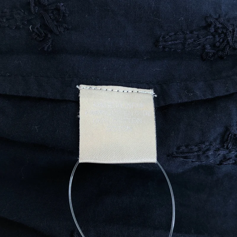 Khadi and Co / カディー&コー | コットン 刺しゅう ノースリーブブラウス | L | レディース