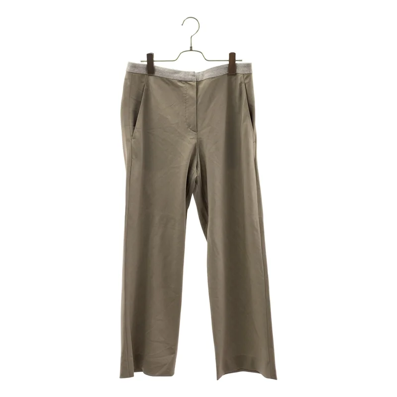 BRUNELLO CUCINELLI / ブルネロクチネリ | ウール シルク ワイドパンツ | 42 | レディース