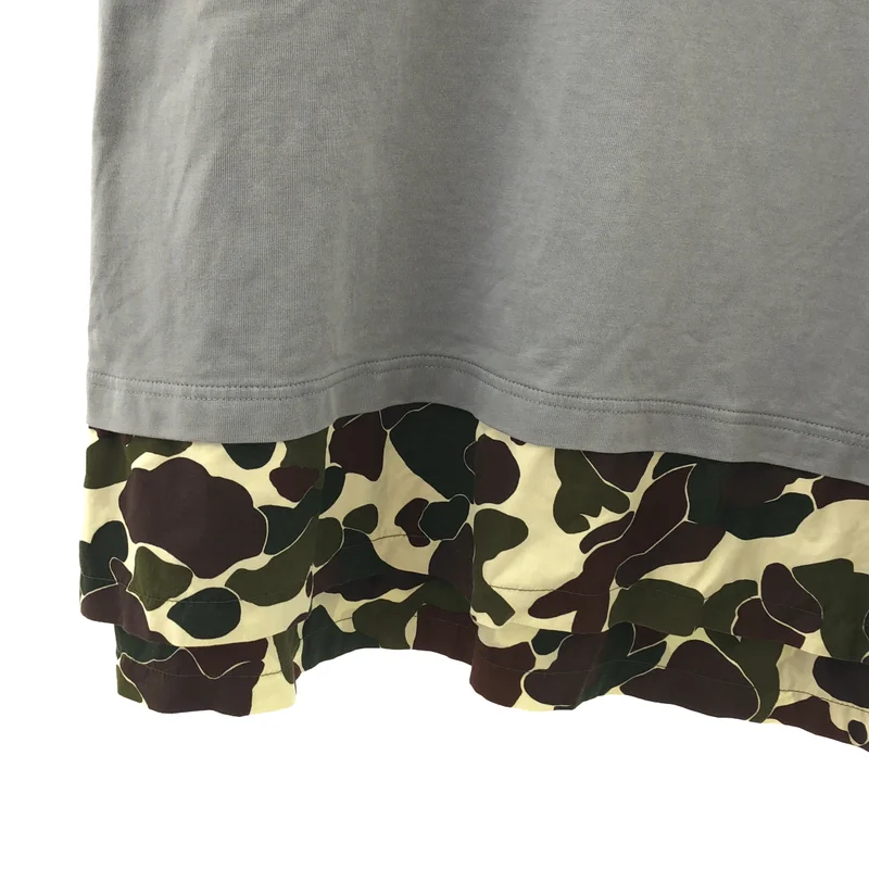 COMME des GARCONS HOMME / コムデギャルソンオム | 2023SS | コットン 裾レイヤード カモフラージュ Tシャツ | L | メンズ