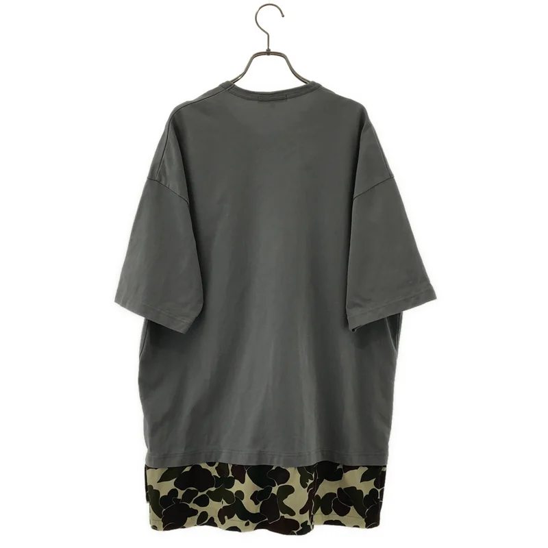 COMME des GARCONS HOMME / コムデギャルソンオム | 2023SS | コットン 裾レイヤード カモフラージュ Tシャツ | L | メンズ