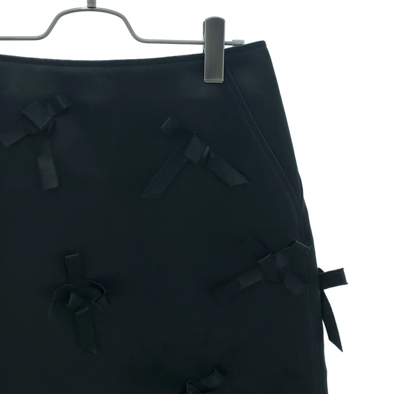 JIL SANDER / ジルサンダー | 2025AW | アセテート リボンドッキング スカート | 32 | レディース