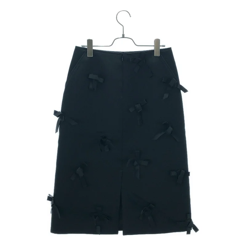 JIL SANDER / ジルサンダー | 2025AW | アセテート リボンドッキング スカート | 32 | レディース