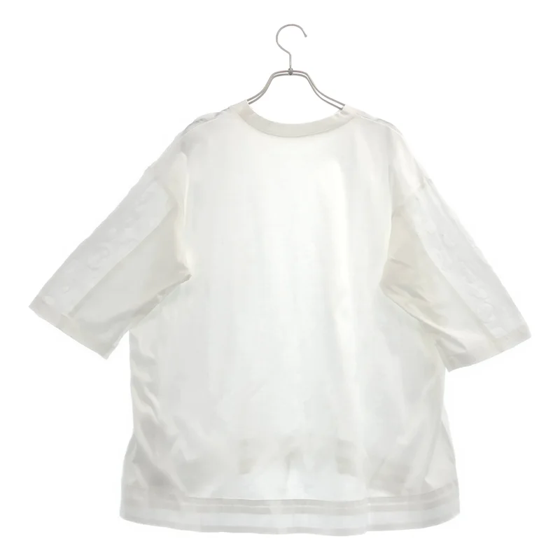 STAMP AND DIARY / スタンプアンドダイアリー | コットン ドット クルーネック Tシャツ | F | レディース