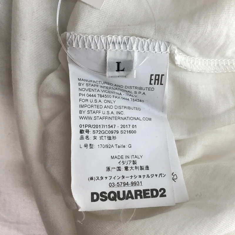 DSQUARED2 / ディースクエアード | ポップアート プリントTシャツ | L | レディース