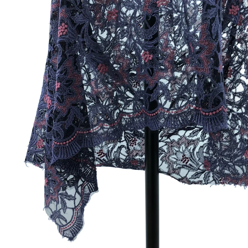 JUNYA WATANABE COMME des GARCONS / ジュンヤワタナベ | 2012SS | レース刺しゅう Vネック チュールワンピース | S | レディース