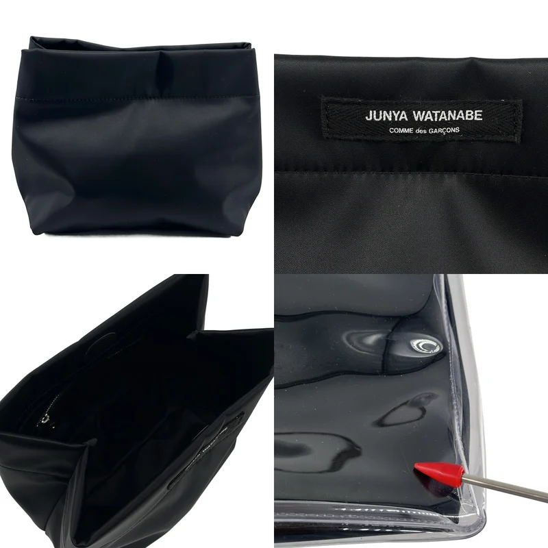 JUNYA WATANABE COMME des GARCONS / ジュンヤワタナベ | ロゴ チェーンショルダー クリアバッグ |
