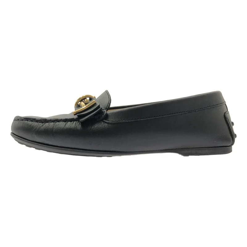 TOD'S / トッズ | ダブルT レザー ローファー | 35.5 | レディース