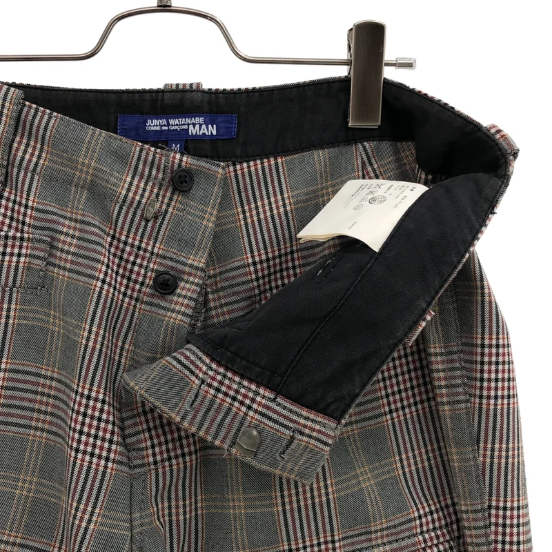 JUNYAWATANABE COMMEdesGARCONS MAN / ジュンヤワタナベマン | 2004SS | チェック パンツ WM-P040 | M | メンズ
