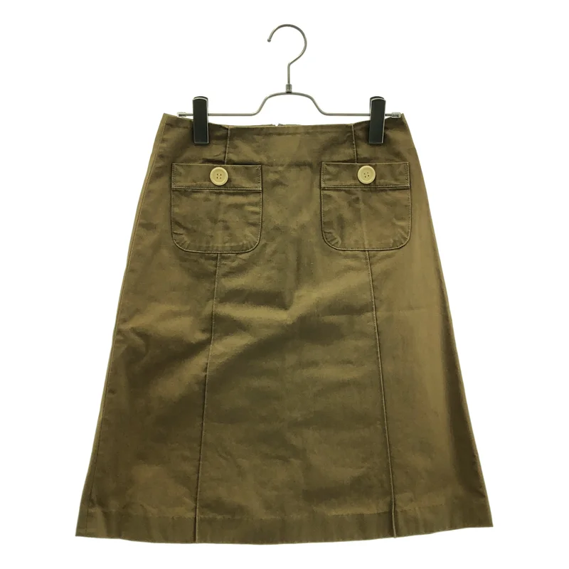 J&M DAVIDSON / ジェイアンドエムデヴィッドソン | ロゴボタン バックジップ スカート |