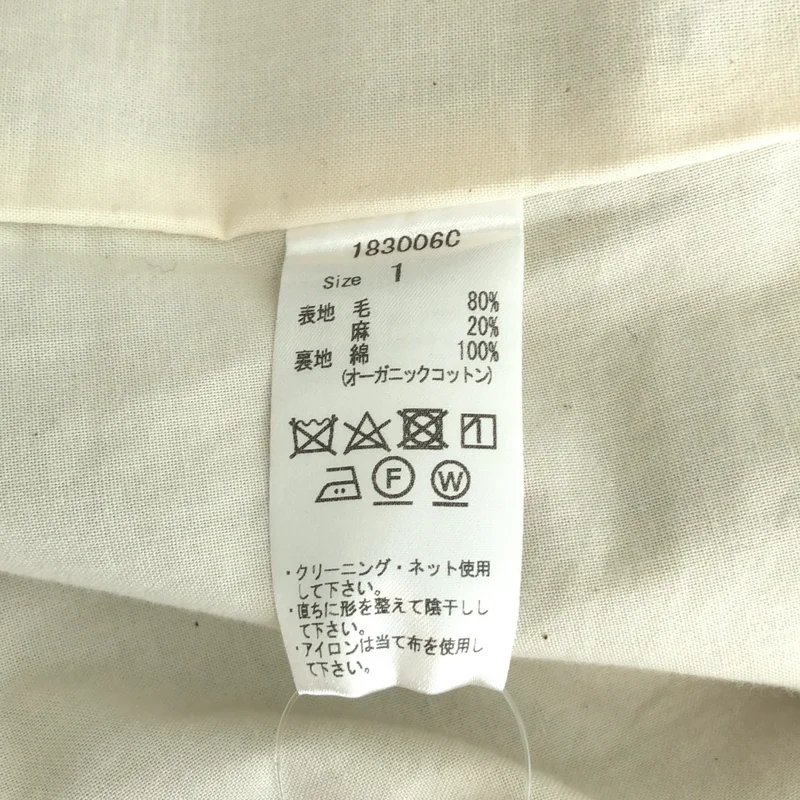 ikkuna/suzuki takayuki / イクナスズキ タカユキ | ウール リネン フーデッドコート | 1 | レディース
