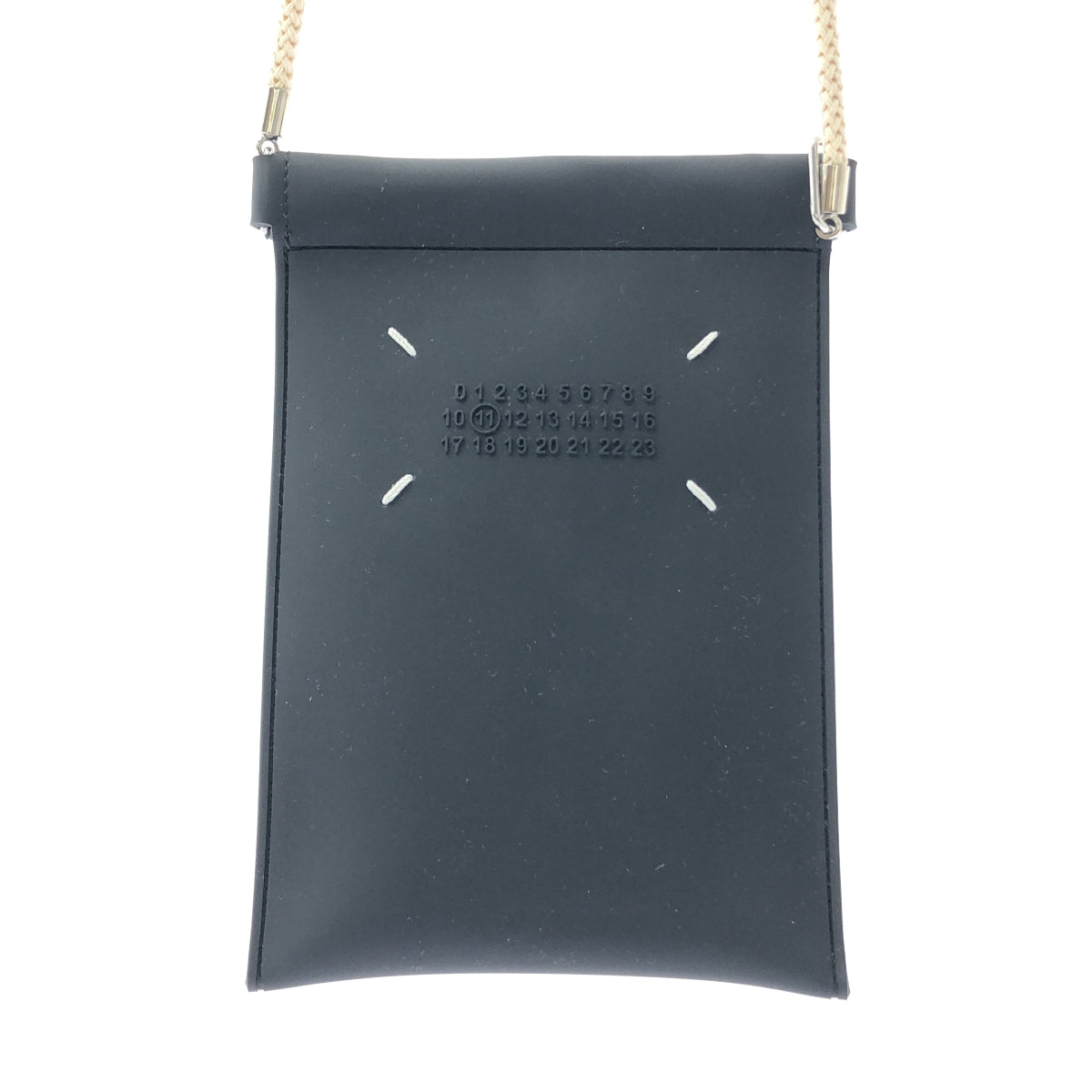【新品】  Maison Margiela / メゾンマルジェラ | 2022SS | ラバー フォンケース スマホショルダーバッグ ユニセックス | ブラック | レディース 新品】 Maison Margiela / メゾンマルジェラ | 2022SS | ラバー フォン