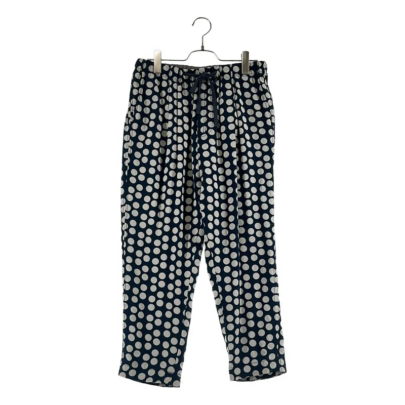 DOLCE＆GABBANA / ドルチェ＆ガッバーナドルガバ | コットン シルク ドット イージーパンツ | 46 | メンズ