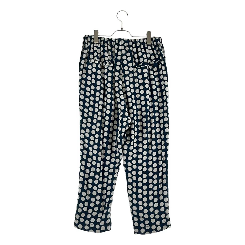 DOLCE＆GABBANA / ドルチェ＆ガッバーナドルガバ | コットン シルク ドット イージーパンツ | 46 | メンズ