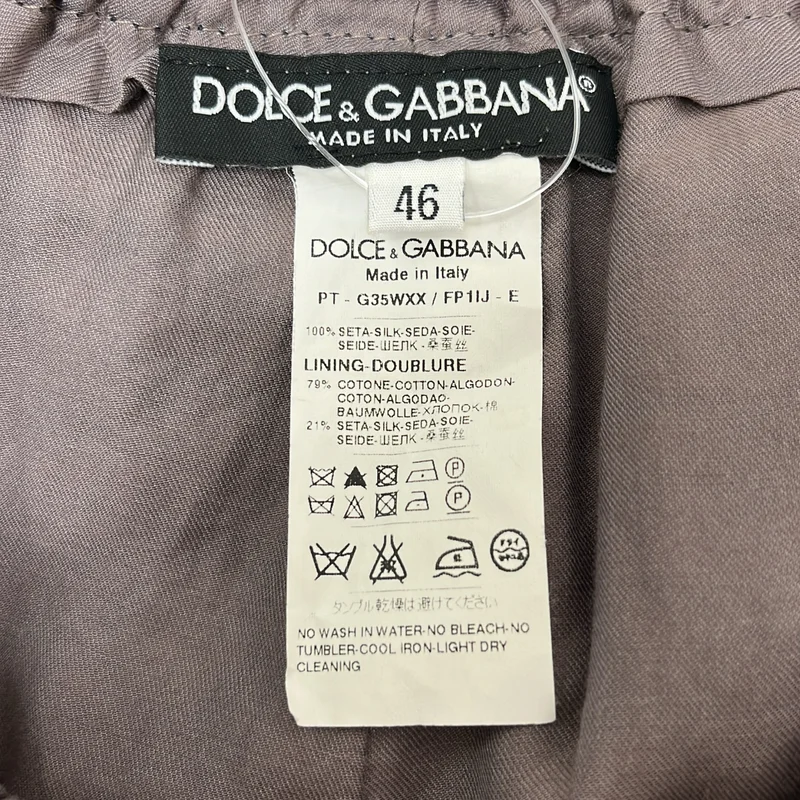 DOLCE＆GABBANA / ドルチェ＆ガッバーナドルガバ | コットン シルク ドット イージーパンツ | 46 | メンズ
