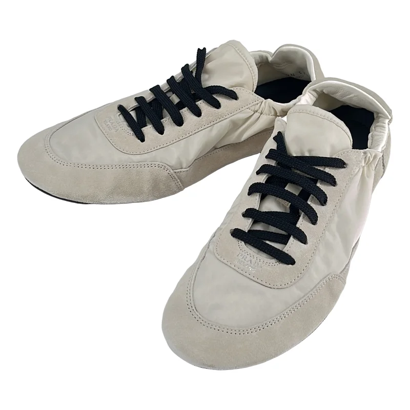 PRADA / プラダ | コラプス Re-Nylon xスエード スニーカー 1E959N | 371/2 | レディース