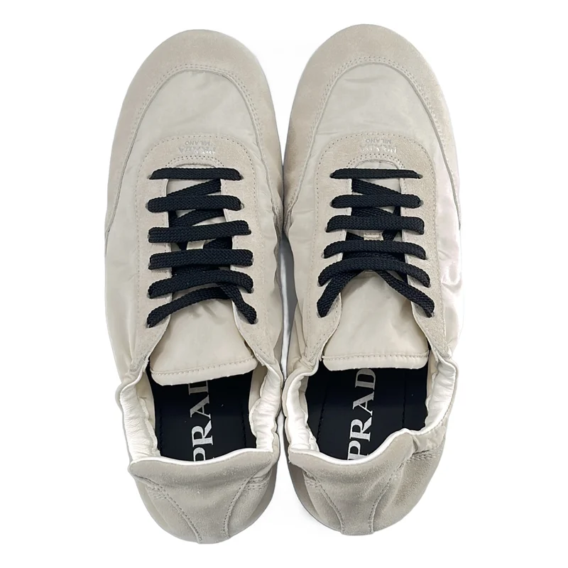 PRADA / プラダ | コラプス Re-Nylon xスエード スニーカー 1E959N | 371/2 | レディース