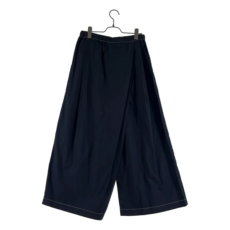 MARNI / マルニ | 2020SS | COTTON POPLIN PANTS ステッチ アシンメトリー ワイドパンツ | 40 | レディース