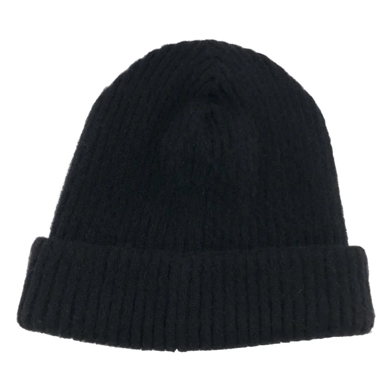 CHANEL / シャネル | cashmere 100％ / カシミヤ スパンコール ロゴ ニットキャップ ビーニー 帽子 |