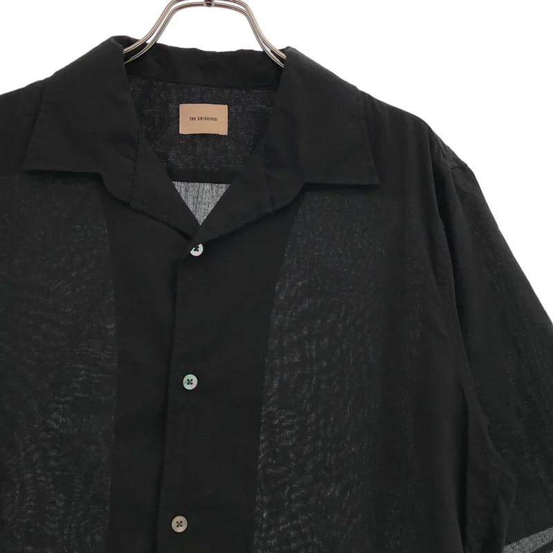 THE SHISHIKUI / シシクイ | コットン オープンカラー 半袖シャツ | F | レディース